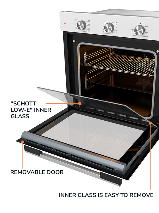 Millen 60cm Built-in Electric Oven MEO 6001 WH 7 Cooking Modes 2352W, 3 Year Warranty (Copy)