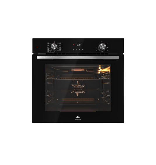 Millen 60cm Built-in Electric Oven MEO 6003 BL 9 Cooking Modes 3260W, 3 Year Warranty