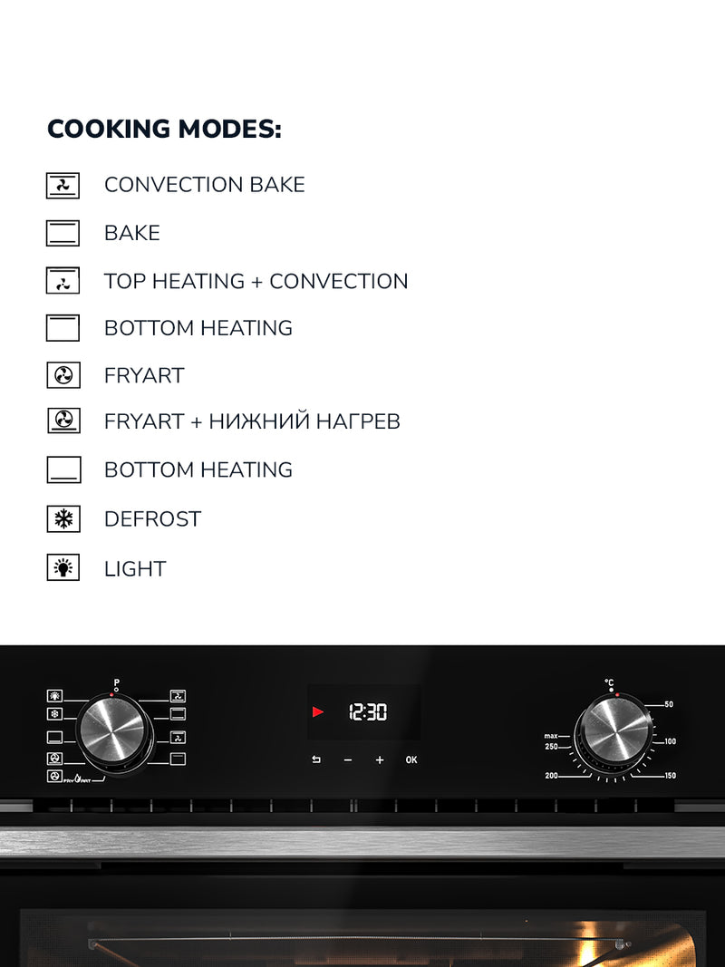 Load image into Gallery viewer, Millen 60cm Built-in Electric Oven MEO 6003 BL 9 Cooking Modes 3260W, 3 Year Warranty