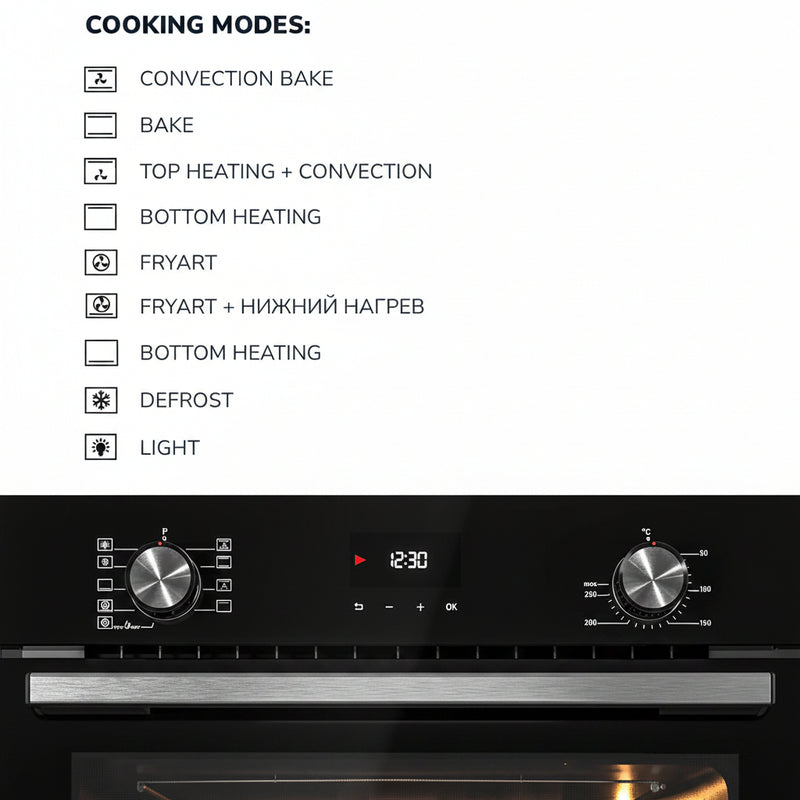Load image into Gallery viewer, Millen 60cm Built-in Electric Oven MEO 6003 BL 9 Cooking Modes 3260W, 3 Year Warranty
