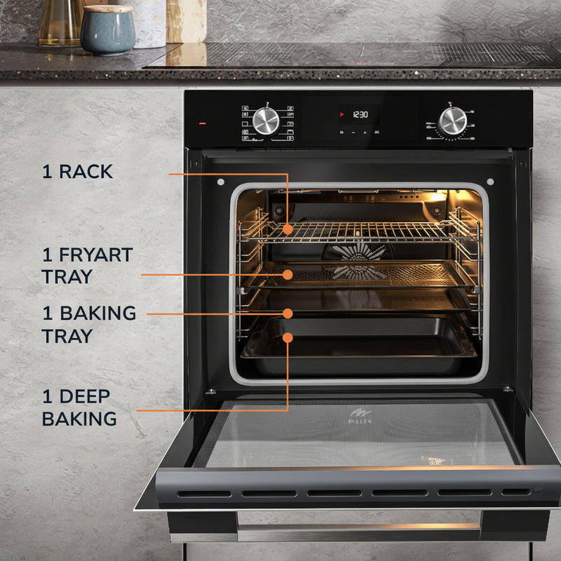 Load image into Gallery viewer, Millen 60cm Built-in Electric Oven MEO 6004 BL 10 Cooking Modes 3260W, 3 Year Warranty