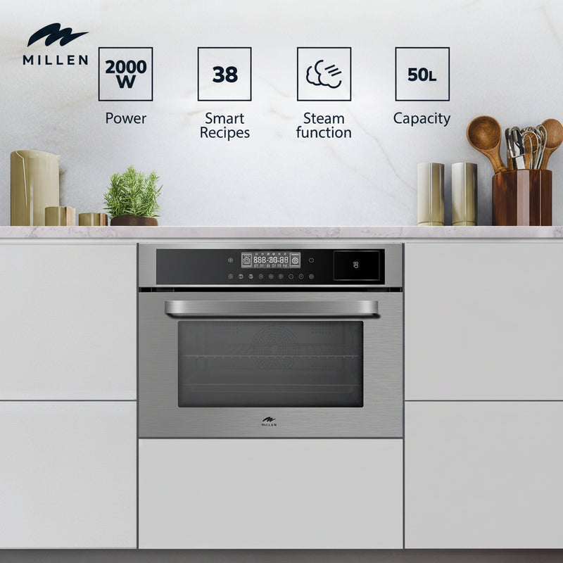 Load image into Gallery viewer, Millen Built In Electric Combi Steam Oven MEOS 451 IX