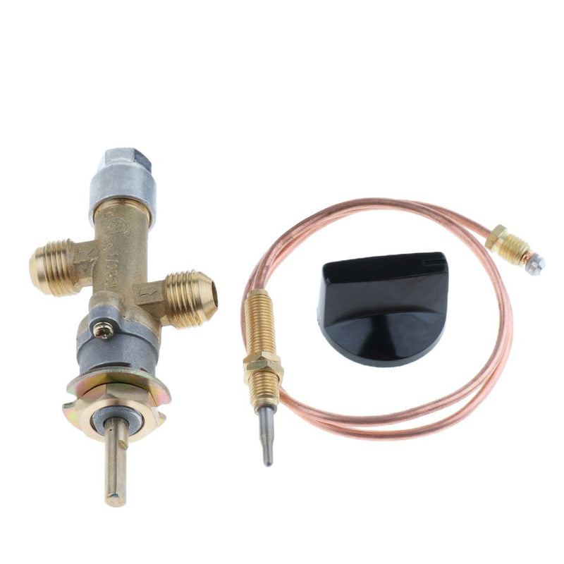 Load image into Gallery viewer, perfk Gas Main Control Valve With Thermocouple & Knob, Suitable for Grill, Fire Pit, Fireplace, Furnace & Heater