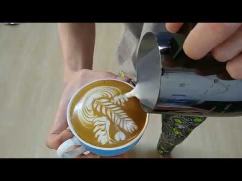 Load and play video in Gallery viewer, Barista Space Rainbow Milk Pitcher – Colorful Latte Art Pitcher 450ML