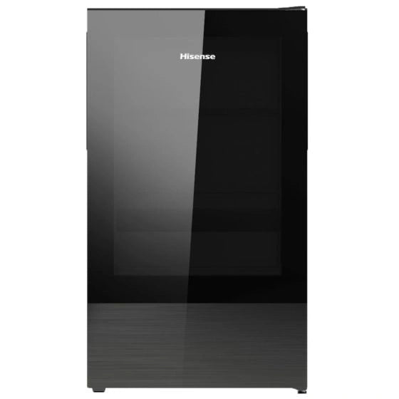 Load image into Gallery viewer, Hisense Beverage Cooler RW122N4ASU 34-Bottles, Wooden Shelves, Black Finish