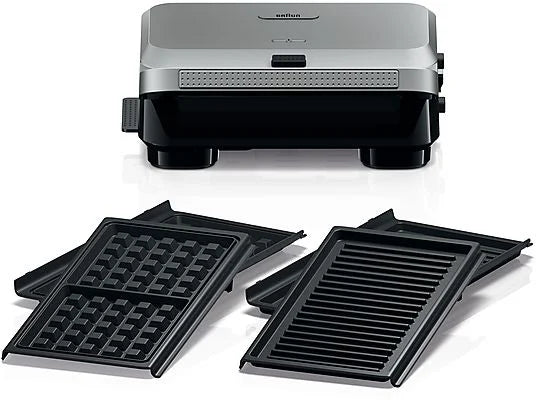 Load image into Gallery viewer, Braun SnackMaker 5 SM5038 SL Sandwich, Grill, and Waffle Maker