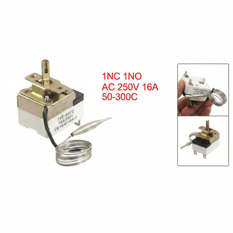 Load image into Gallery viewer, Temperature Control Switch Capillary Thermostat for Oven Refrigerator Smoker Heater 1