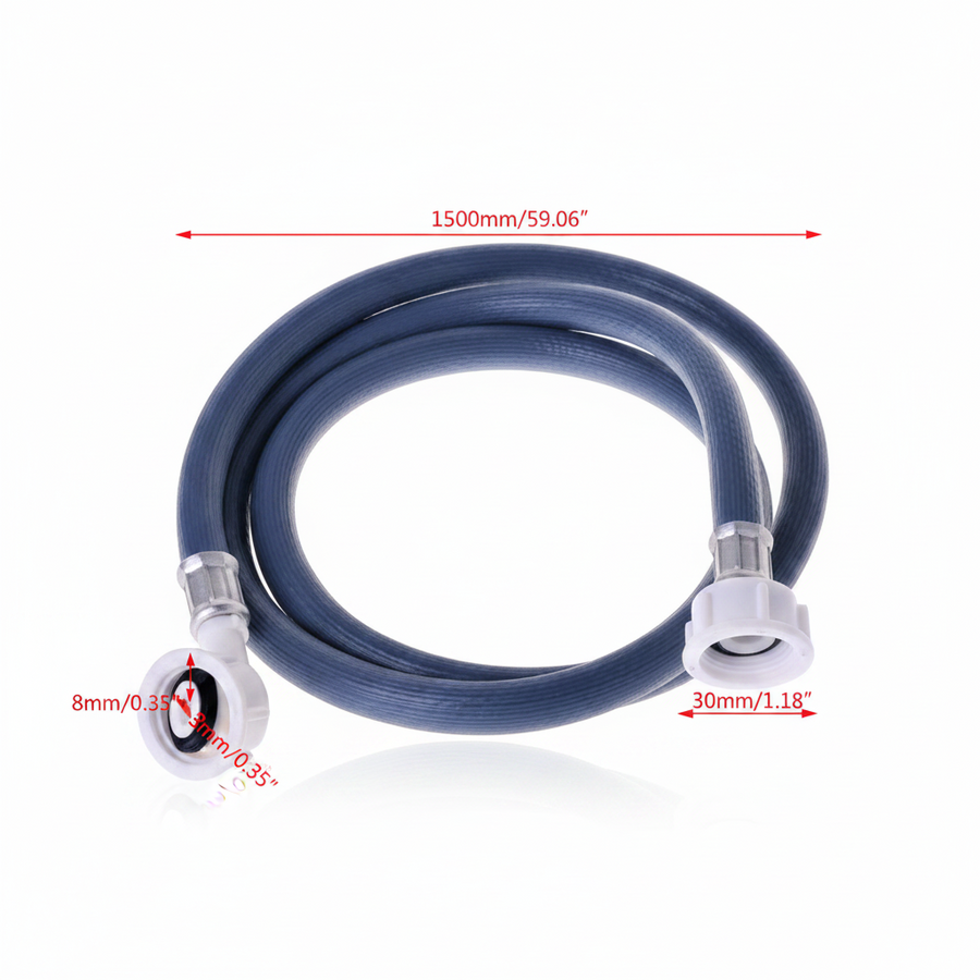 1.5 m Washing Machine Dishwasher Inlet Pipe Water Feed Fill Hose Water Pipe