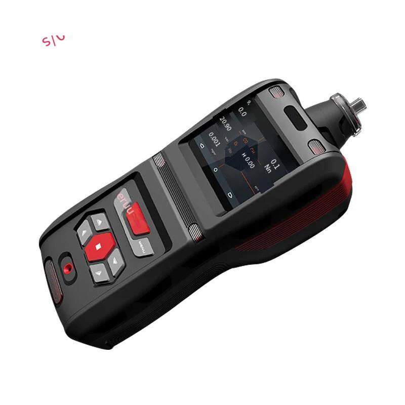 Load image into Gallery viewer, Portable Composite Five In One Gas Detection And Alarm Tester Has Built-in Pump 350g Black Platform
