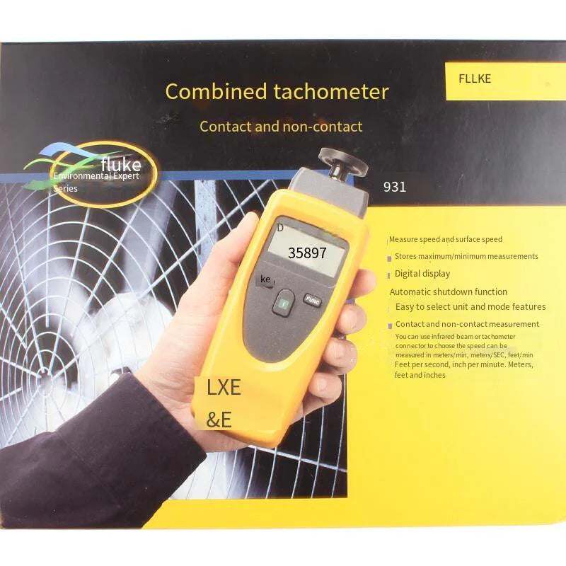 Load image into Gallery viewer, Tachometer Optical Measurement Contact Two In One F931
