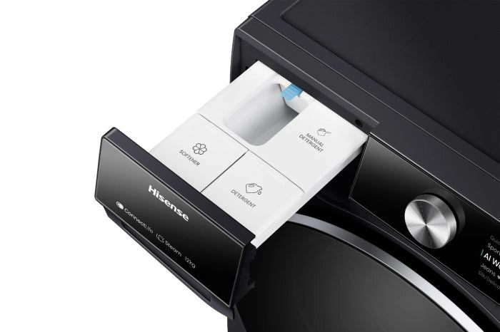 Load image into Gallery viewer, Hisense 7S Series Washing Machine WF7S1247BB 12kg, Smart WiFi, 1400 RPM, Auto Dosing
