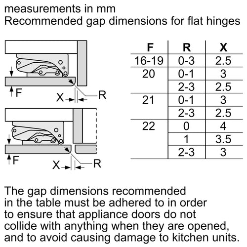 Siemens iQ300 Home connect Built-in Under Counter Refrigerator, KU21RVFE0M