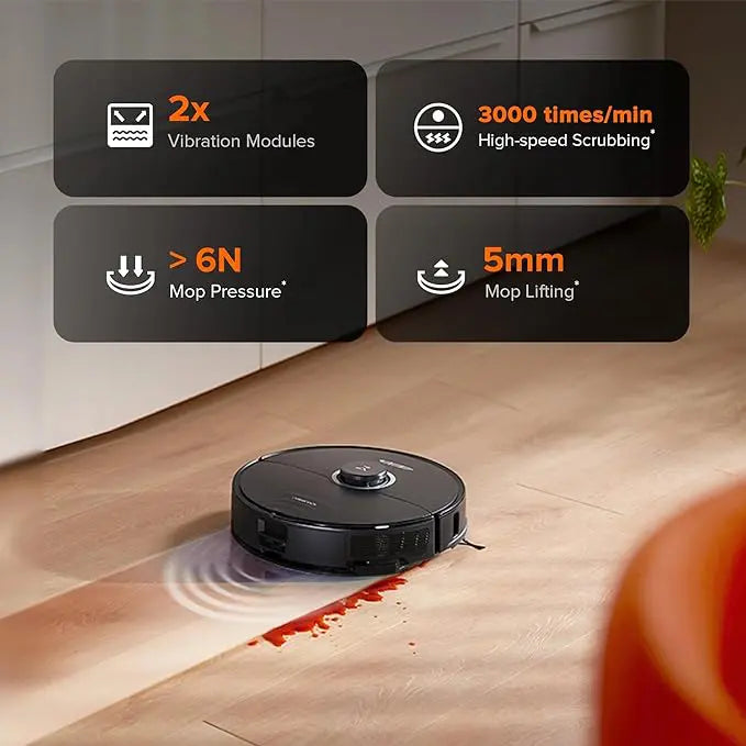 Roborock S8 Pro Ultra Robot Vacuum and Mop, Auto-Drying, 6000Pa Suction, Self-Refilling