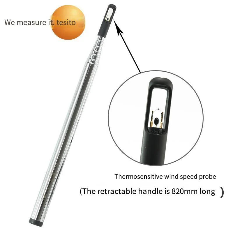 Load image into Gallery viewer, Hand-held Thermal Anemometer Thermosphere Anemometer Wind Temperature And Wind Meter Anemometer
