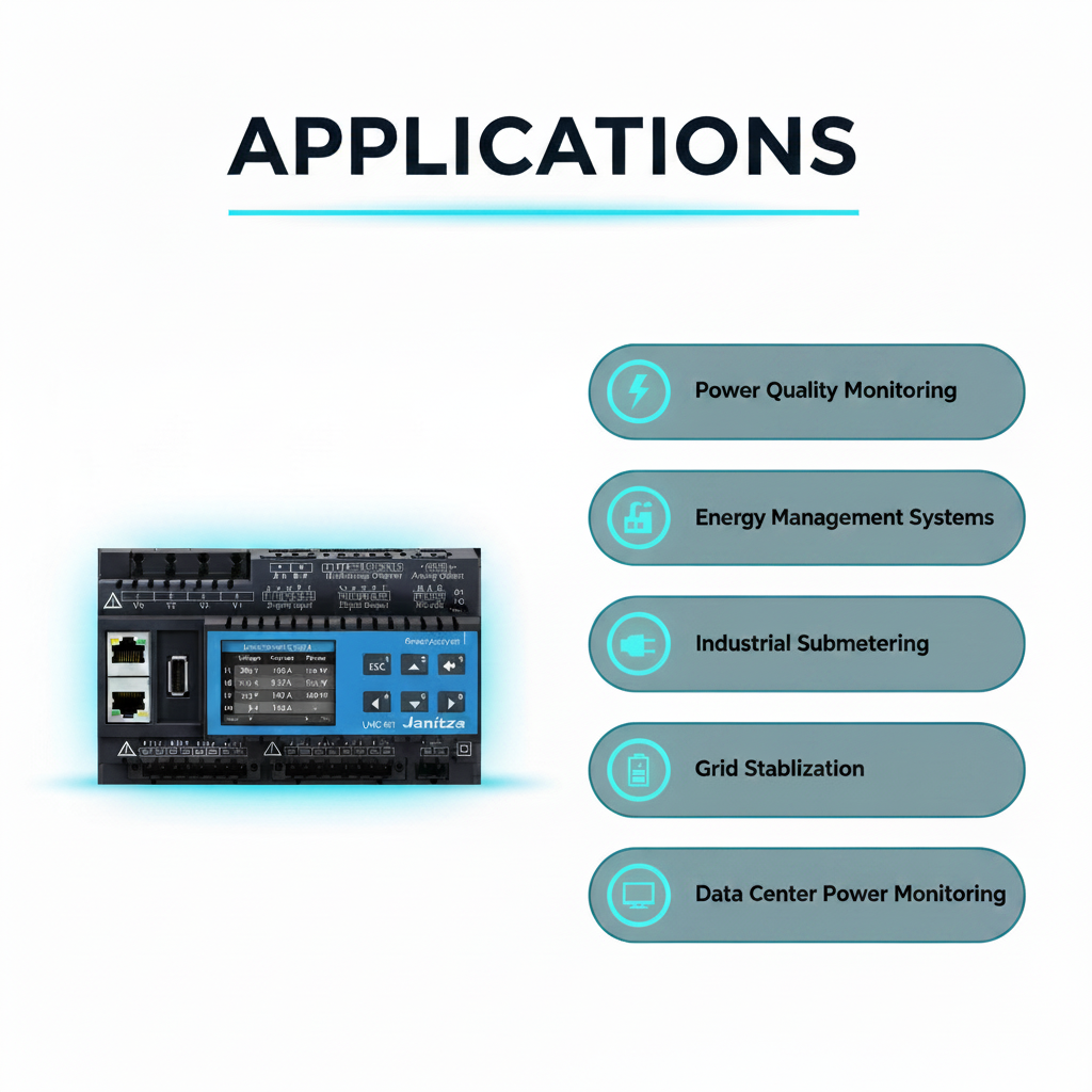 Janitza Modulary Expandable Power Quality Analyzer Measurement Device UMG 801