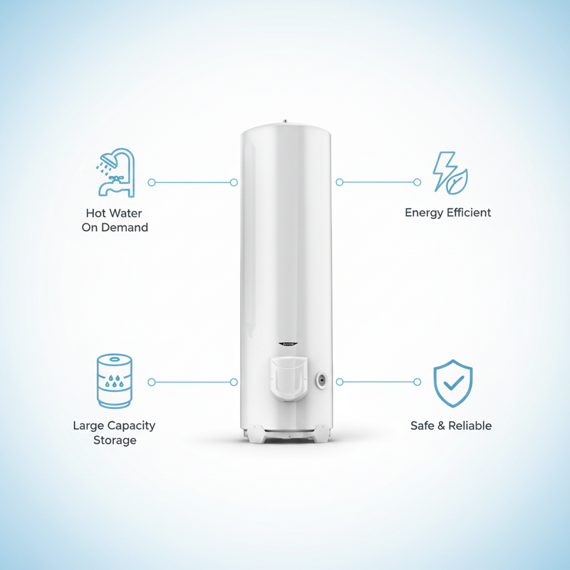 Load image into Gallery viewer, Ariston Water Heater Stab Ari-300, 300 L
