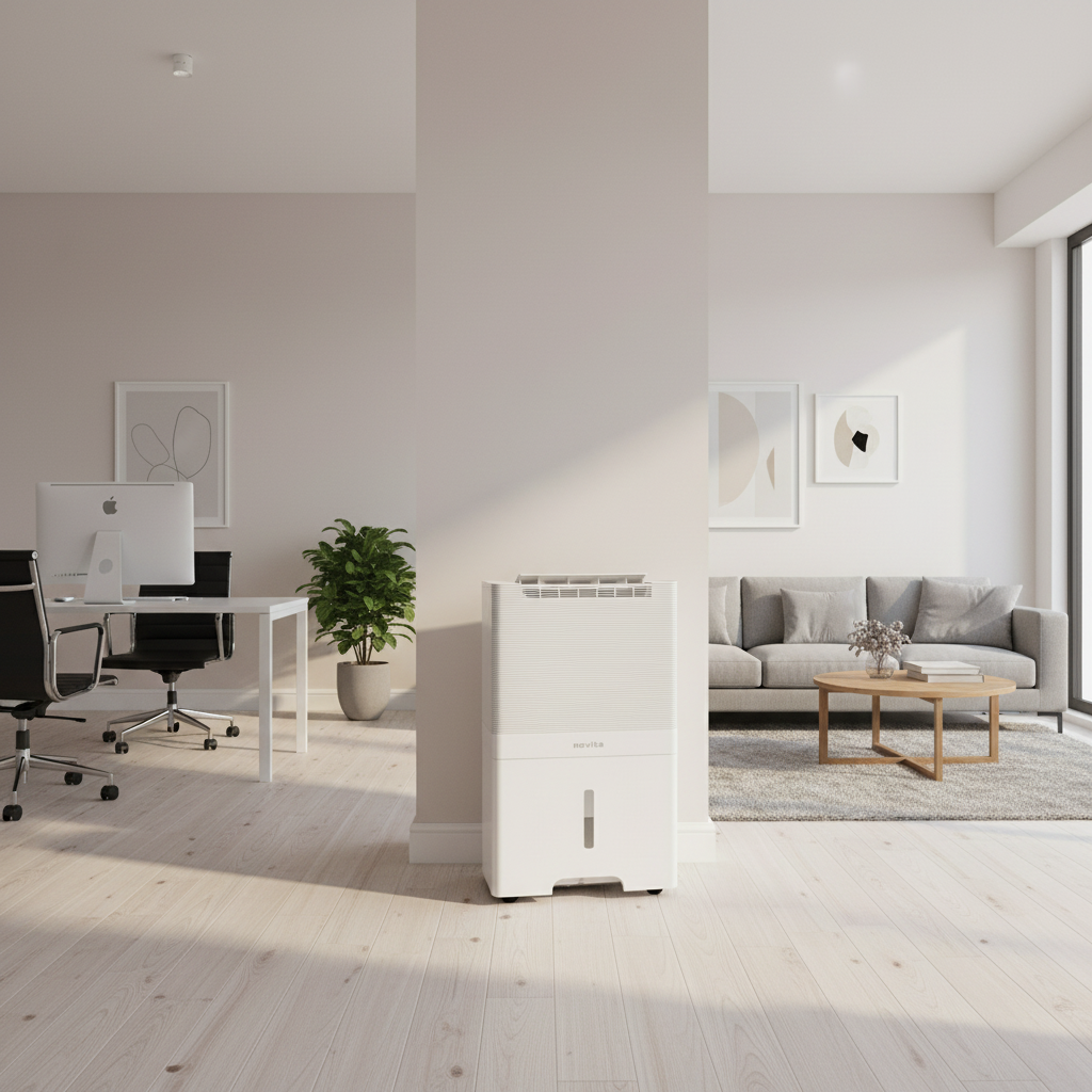 Novita ND60+ Dehumidifier with Air Purifier (2-In-1) | 60 L/day capacity for living rooms