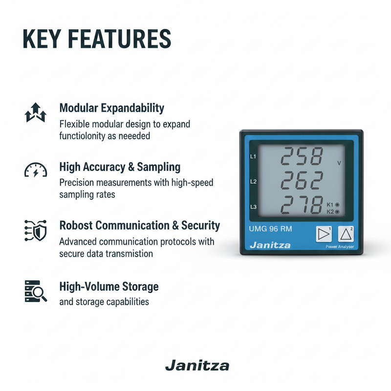 Load image into Gallery viewer, Janitza Power quality analyser UMG 96RM-P

