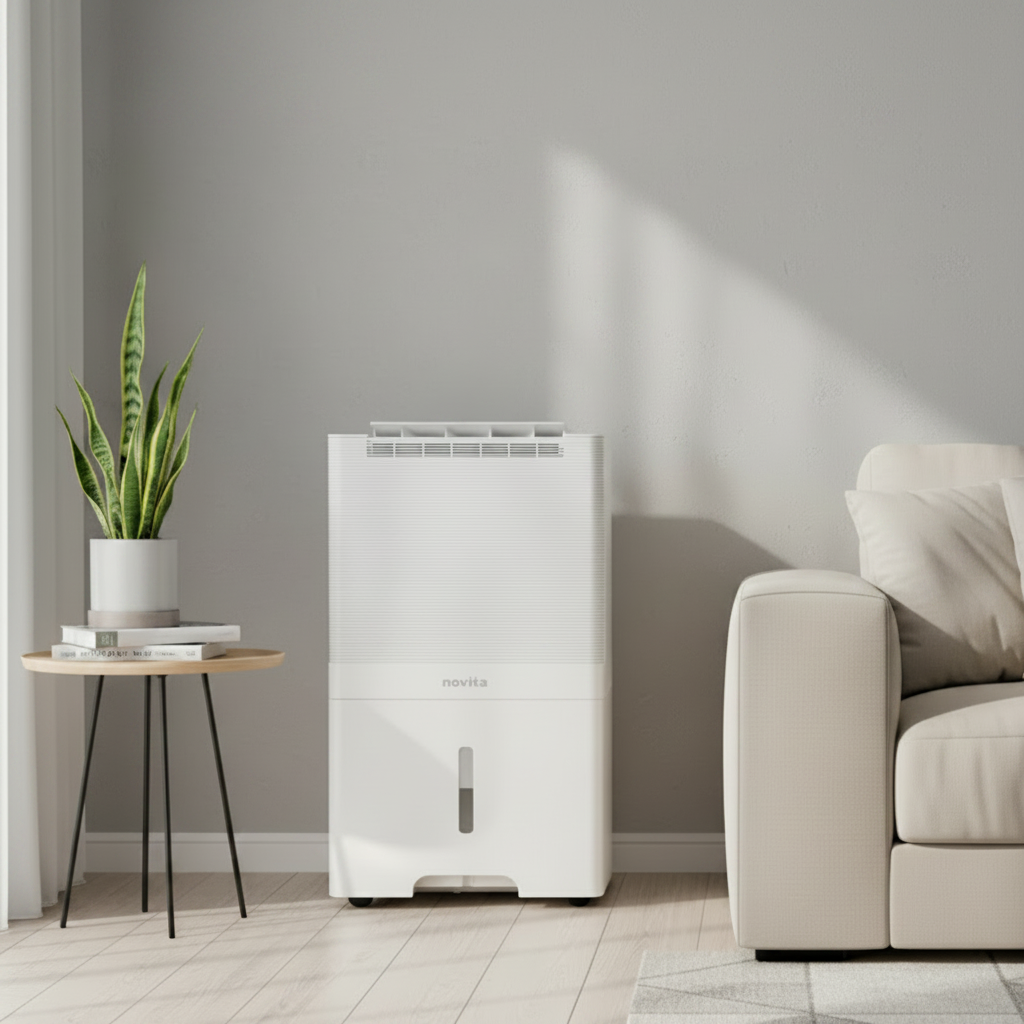 Novita ND60+ Dehumidifier with Air Purifier (2-In-1) | 60 L/day capacity for living rooms