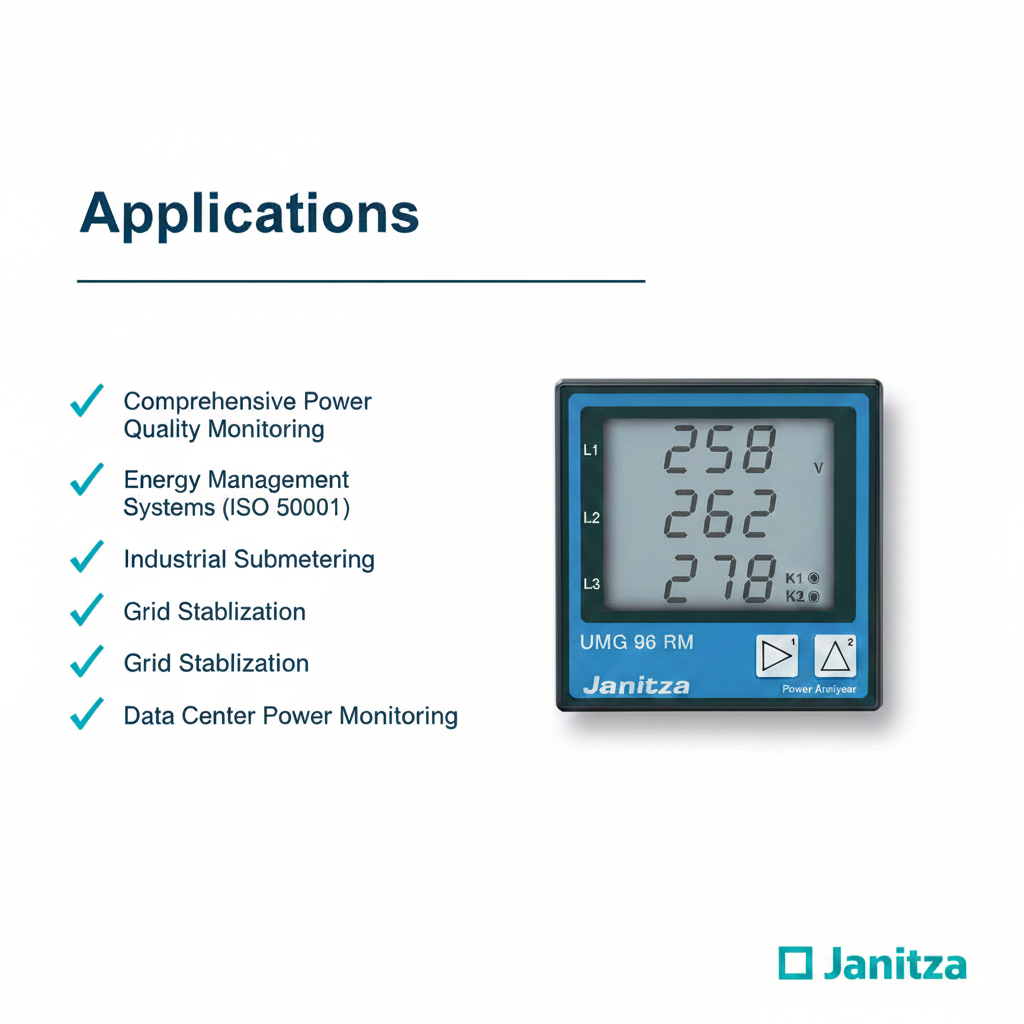 Janitza Power quality analyser UMG 96RM-P