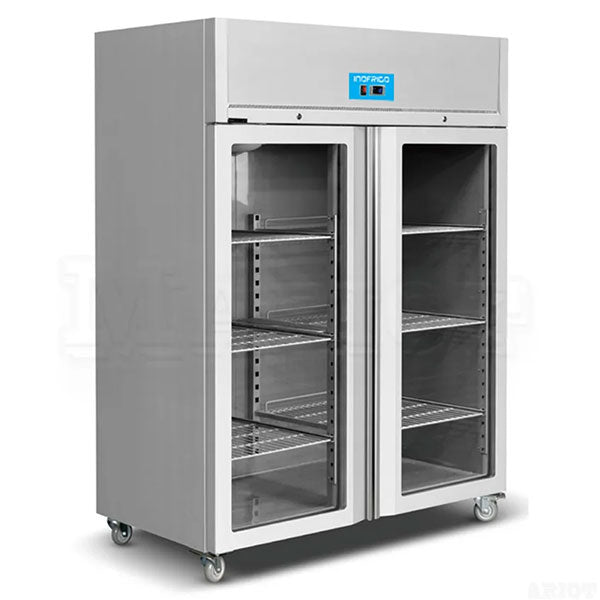 Inofrigo GN1410TN/G Upright Chiller with Glass Door