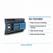 Janitza Modulary Expandable Power Quality Analyzer Measurement Device UMG 801