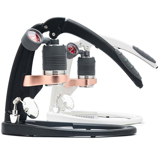 Flair Pro 3 Espresso Maker – 70ml, Black & White with Stainless Steel Drip Tray
