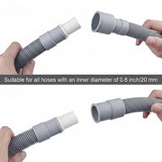 1m Washing Machine Dishwasher Drain Waste Hose Waste Water Outlet Expel Soft Tube Stretchable