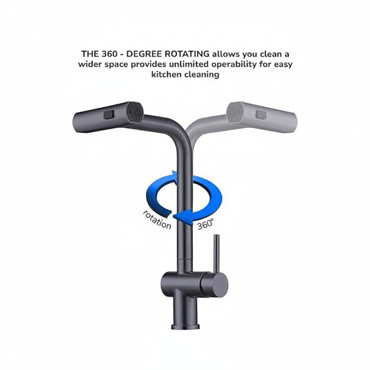 MILLEN Single Lever Kitchen Faucet Mixer with 360° Swivel, Pull-down Hand Spray, Gunmetal Satin - MM501GM, 1Y Warranty