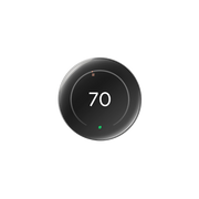 Google Nest Learning Thermostat 4th Generation With 2 Pack Nest Temperature Sensor 2nd Generation - Polished Obsidian