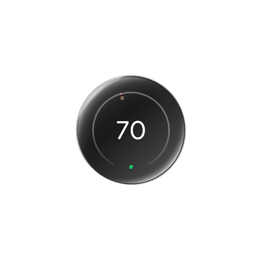Google Nest Learning Thermostat 4th Generation With 2 Pack Nest Temperature Sensor 2nd Generation - Polished Obsidian