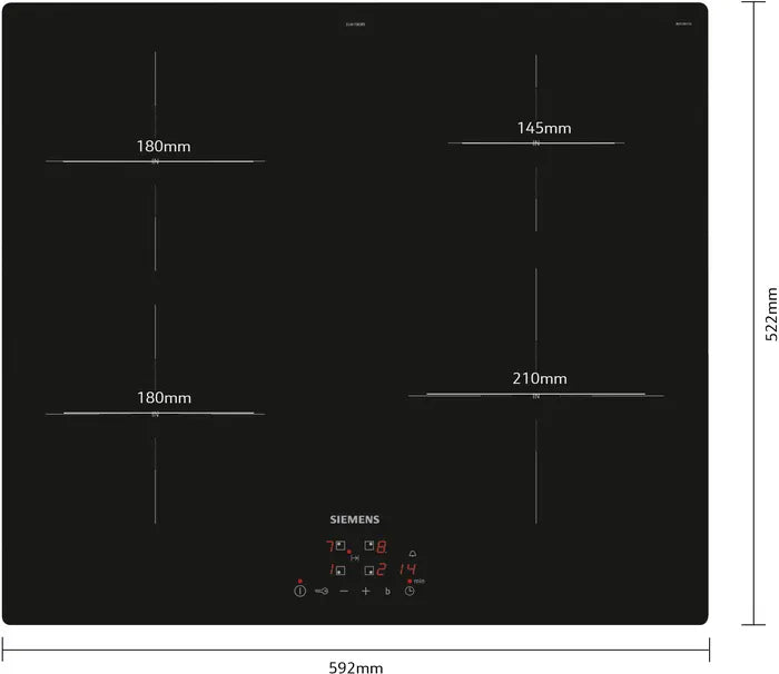 Load image into Gallery viewer, Siemens Built In Induction Hob, 60cm, EU611BEB5E
