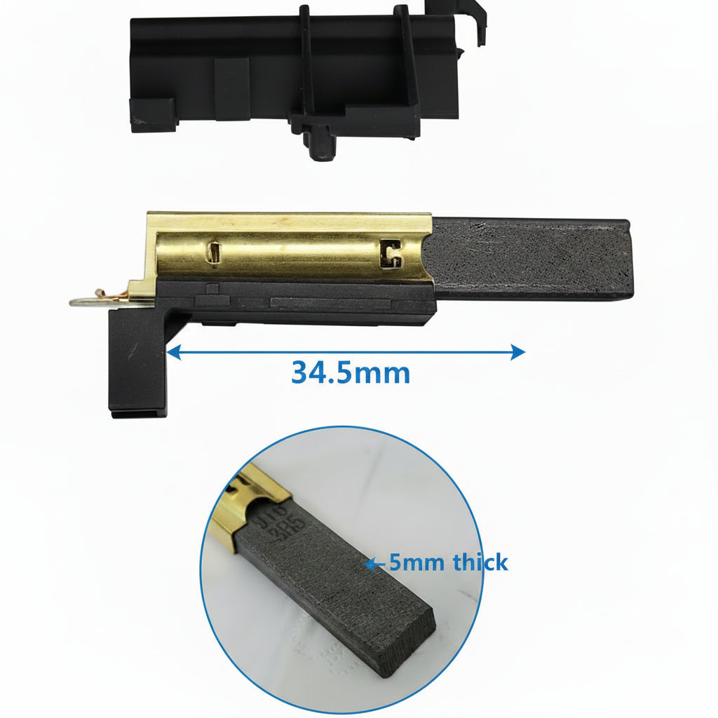 Motor Carbon Brushes of Front Door Washing Machine Pair Set Replacement