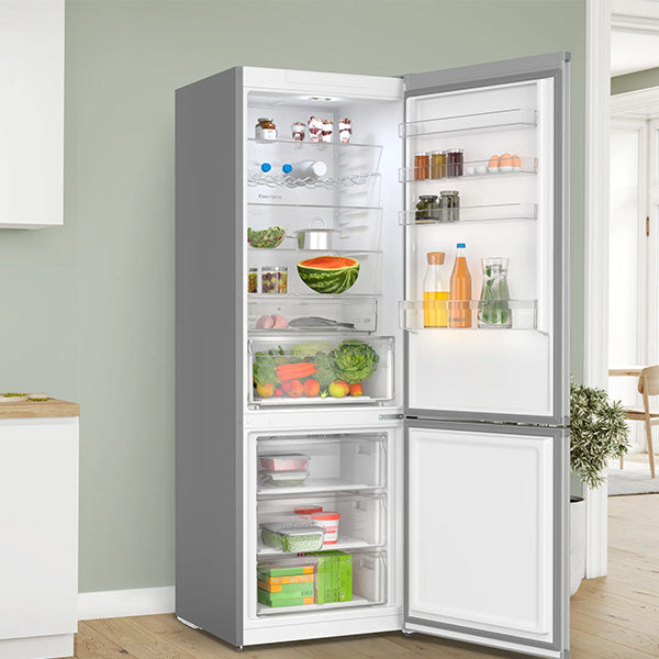 Load image into Gallery viewer, Bosch Series 4 Free-standing Fridge-Freezer Stainless Steel Look
