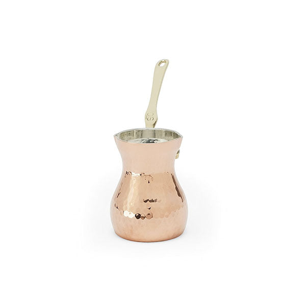 STC Pro 1 Copper Pot Cezve – Tin Plated, 150ml (5oz) Capacity for Turkish Coffee
