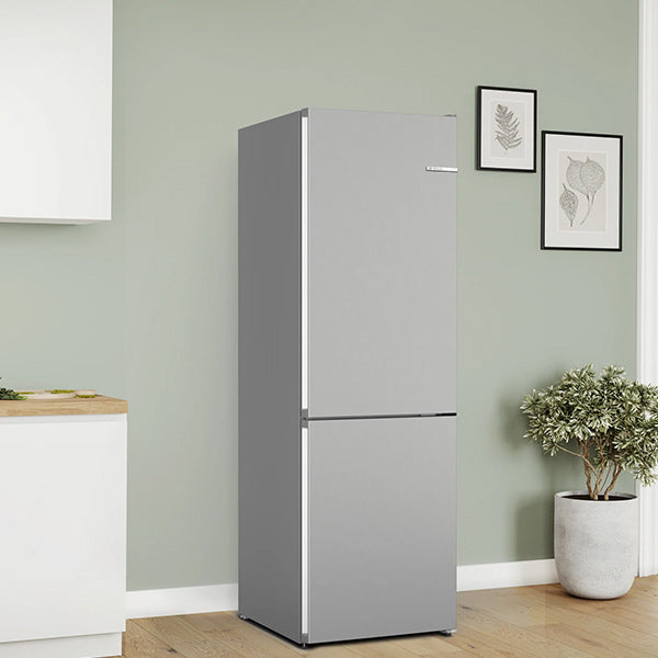 Load image into Gallery viewer, Bosch Series 4 Free-standing Fridge-Freezer Stainless Steel Look
