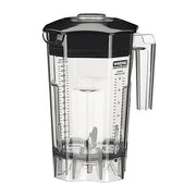 Waring CAC89 64oz Clear Copolyester Blender Jar with Blending Assembly and Lid for Commercial Blenders