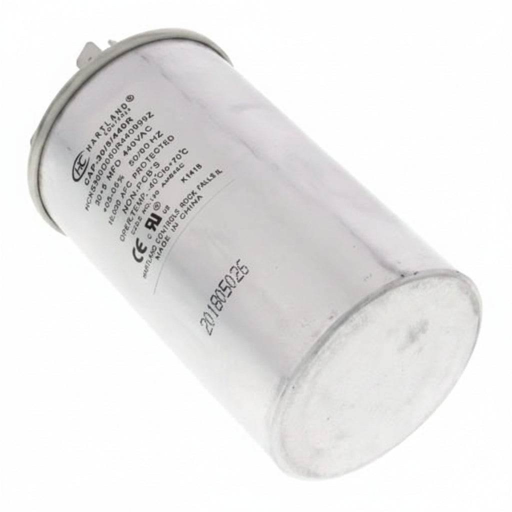 30 + 5 MFD Capacitor 370 or 440 VAC Round Run Capacitor for Fan Motor