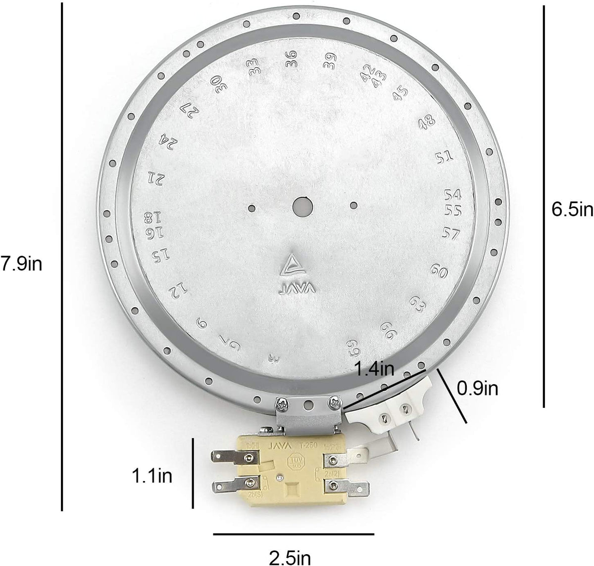 Funmit 6" 318178110 Radiant Surface Burner Element