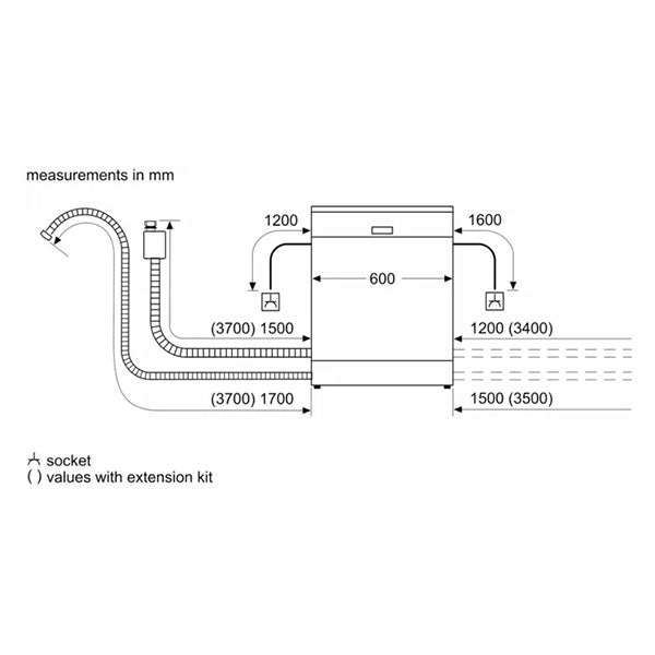 Load image into Gallery viewer, Bosch Dishwasher 13PS 6 SMS46D100M
