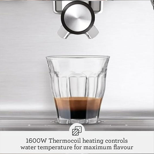 Sage Duo Temp Pro Espresso Machine - Coffee Machine with Milk Frother, BES810BSS