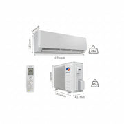 Gree Lomo White Reciprocating Wall Split AC P25C3 2.0 Ton | Effective Air Conditioner