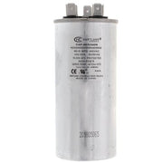 40+5 MFD uf 370 or 440 Volt VAC Round Motor Dual Run Capacitor for AC Air Conditioner Condenser – 40/5 uf MFD 440V Straight Cool or Heat Pump – Will Run AC Motor and Fan – by The HVAC Genius