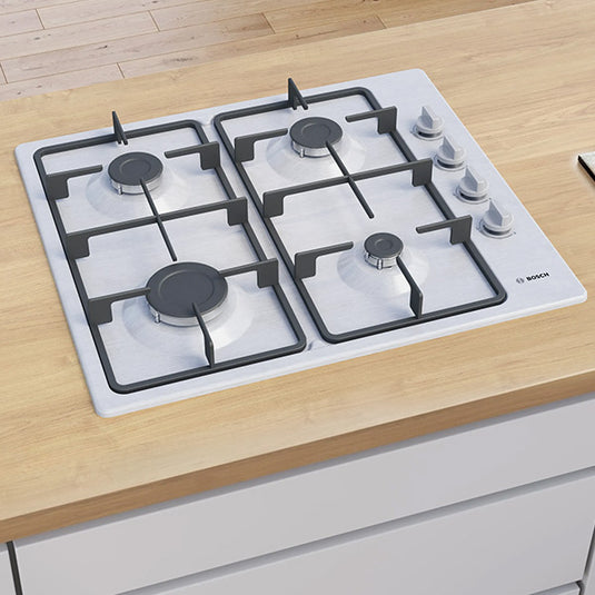Bosch Series 2 gas hob 60 cm Stainless Steel PBP6C5K60M