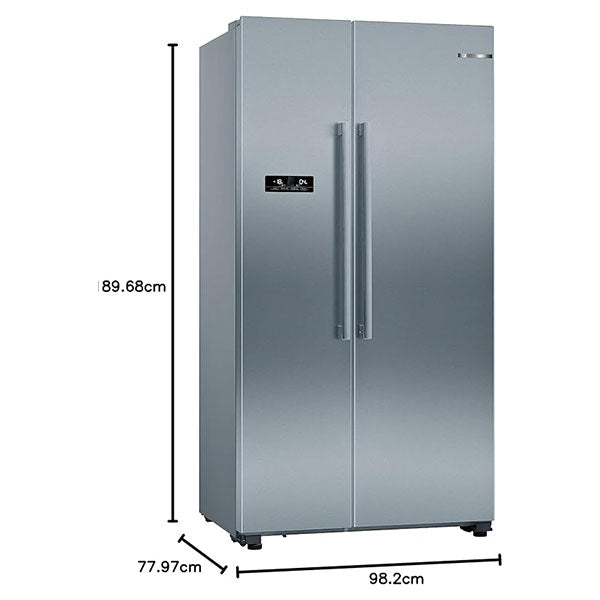 Load image into Gallery viewer, Bosch-Refrigerator side by side, 616l, Stainless Steel KAN93VL30M

