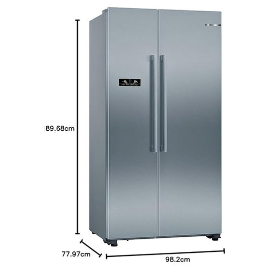Bosch-Refrigerator side by side, 616l, Stainless Steel KAN93VL30M
