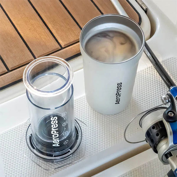 AeroPress Go Plus, Small Portable Coffee Maker 3 In1 Brew 