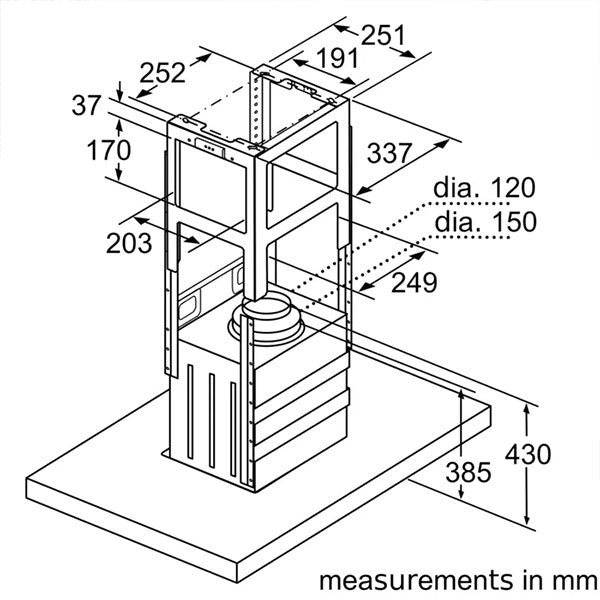 Load image into Gallery viewer, Bosch Series 4 Island Chimney Cooker Hood DIB97IM50M 90 cm Stainless Steel
