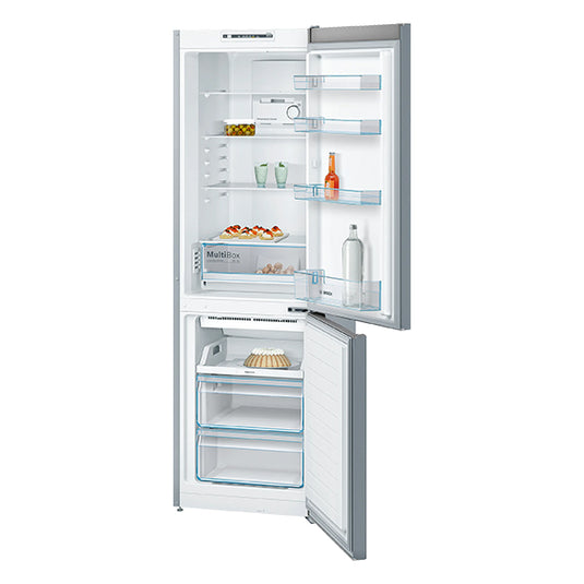 Bosch Series 4 Free-standing Fridge-Freezer Stainless Steel Look
