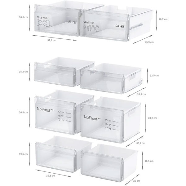Load image into Gallery viewer, Bosch Series 4 French Door Bottom Freezer KFN96VPEAG
